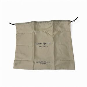 Kate Spade Small Cream Satin Dust Bag - New *
